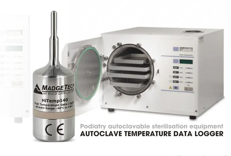 autoclave temperature data logger